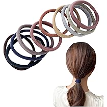 Amazon | [Herbeluemily] ヘアゴム おしゃれ 10色セット 黒